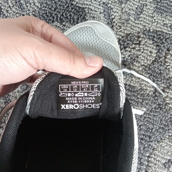Xero Prio Lunar Barefoot Minimilist Mens Size 14